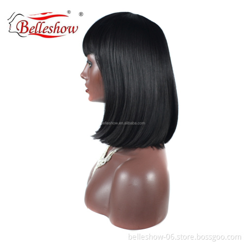 Hot sell wholesale cheap fashion women's short hair wig hat bobo head wig hat for young girl wigs
